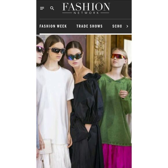 STELLA MCCARTNEY Black Reyna off-the-shoulder poplin dress Sz IT 42 US M (V1 - Picture 12 of 12